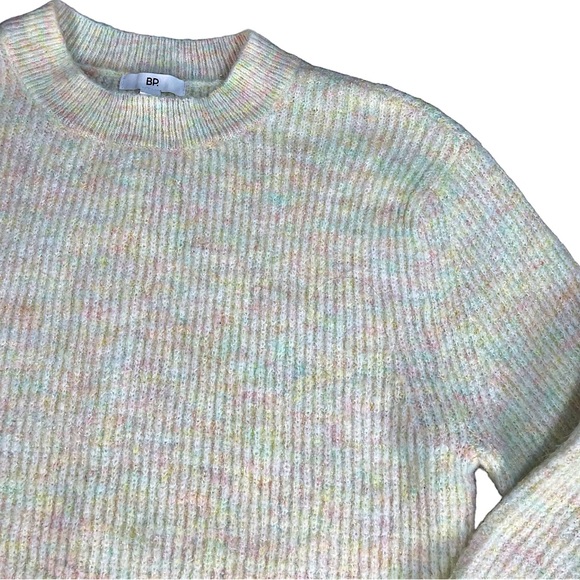 BP size Xs from Nordstrom fuzzy cream marl sweater with rainbow speckles EUC - Picture 8 of 16